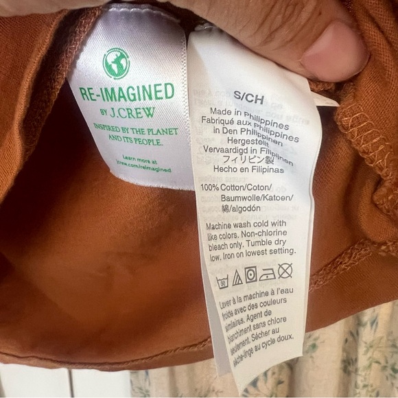 J. Crew Re-Imagined Cotton Mustard Mock Neck / Turtleneck Sweater Size Small - Picture 3 of 6